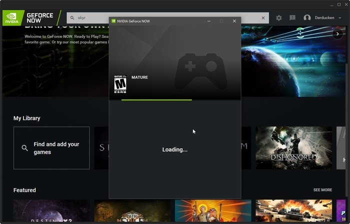 Geforce Now Game Streaming Начните играть