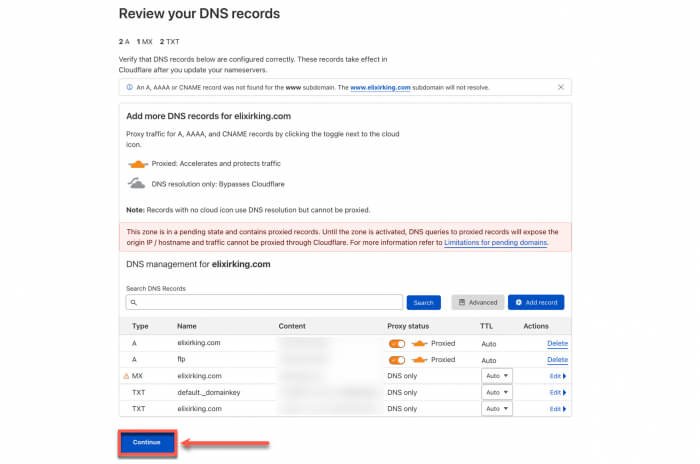 Получите бесплатные SSL-записи Cloudflare DNS