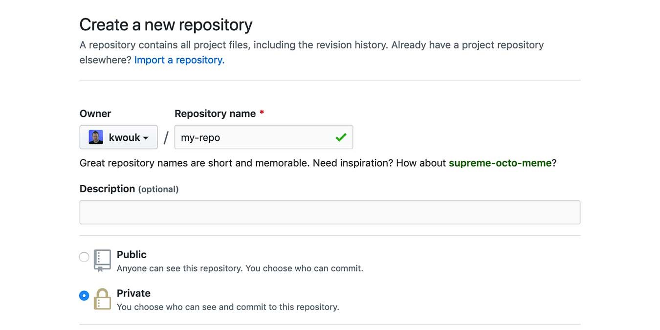 Начало работы Проекты Github Новый репозиторий