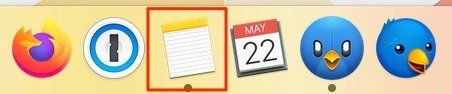 Начало работы Заметки Mac Dock