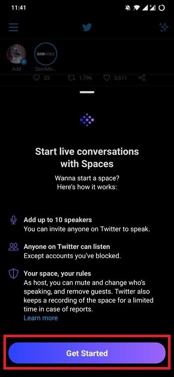 Начните работу с Twitter Spaces