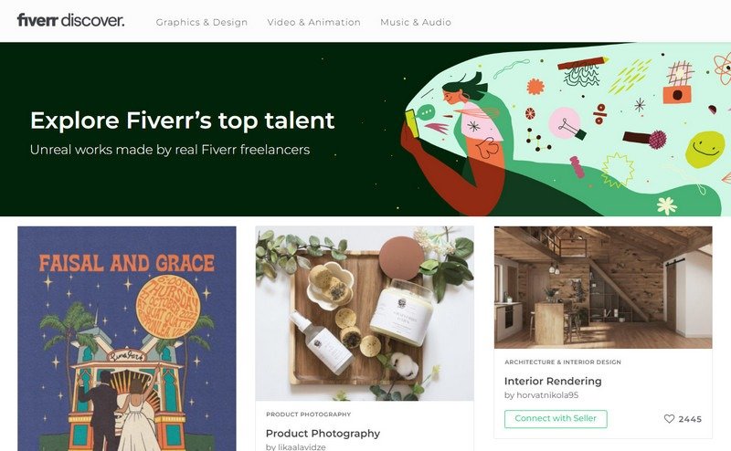 Концерты отображаются на Fiverr