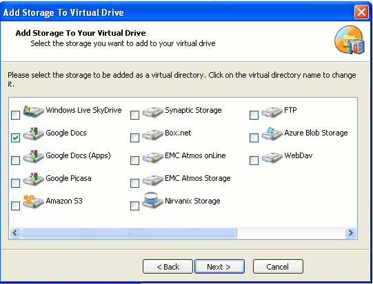 настройка Gladinet-виртуального диска