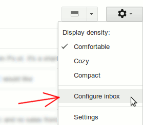 Настройки Gmail Настройка папки «Входящие»