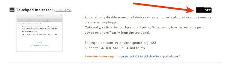 gnome-тачпад-индикатор