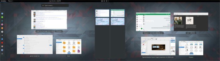 gnome3taskbar-two-панель задач-рабочий стол