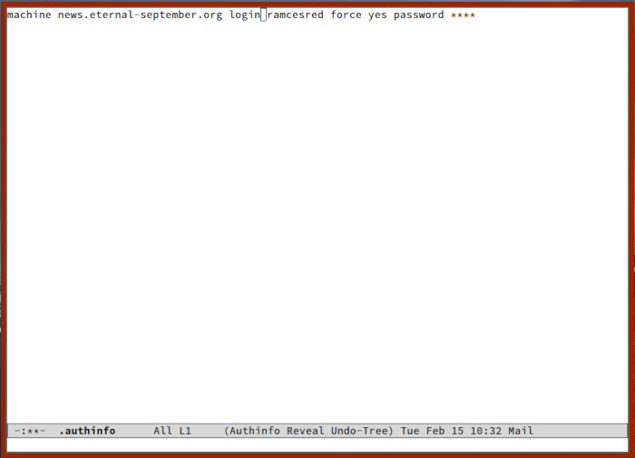 Gnus Reader 07 Emacs Authinfo