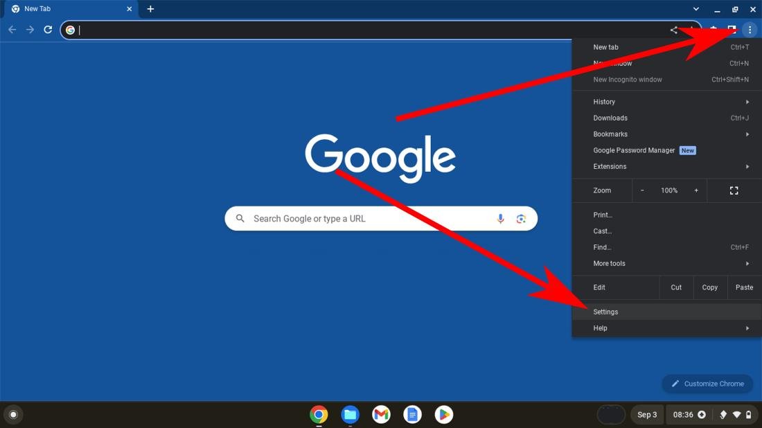 Google Chrome Chrome OS Настройки Chrome