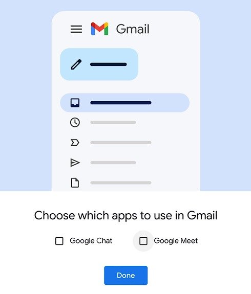 Google упраздняет старый дизайн чата Gmail Meet