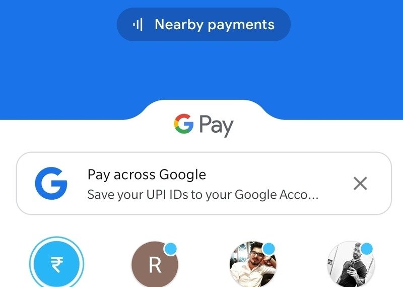 Контакты Google Pay