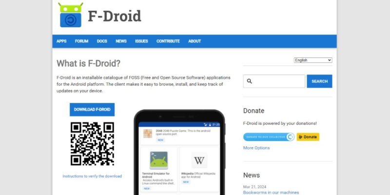 Альтернативы Google Play Store Fdroid