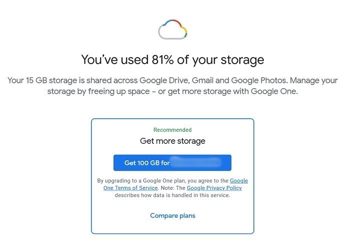 Обзор Google Storage One