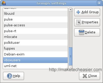 Настройки групп Ubuntu