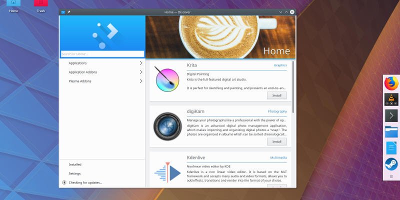 KDE Откройте для себя