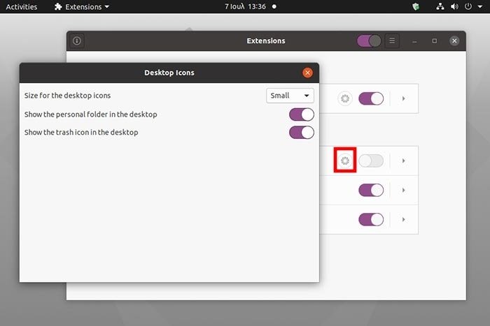 Скрыть значки в Ubuntu Настройка значков на рабочем столе