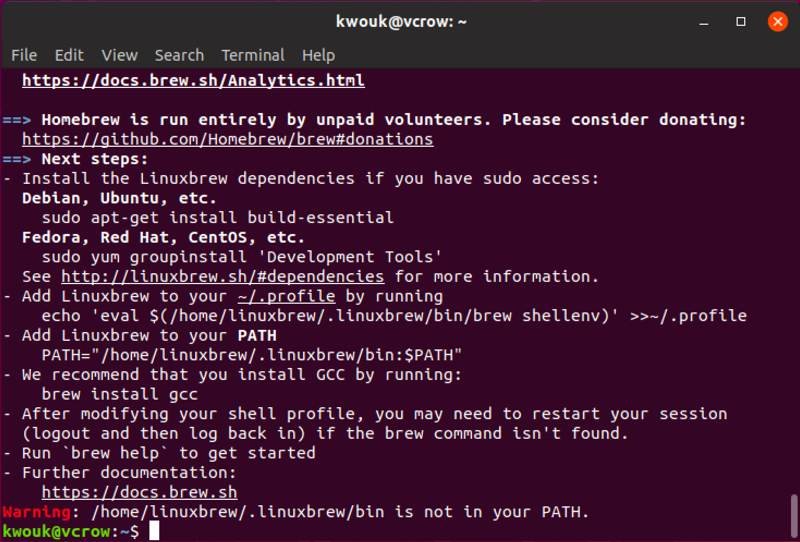 Homebrew-Linux-Windows-установить