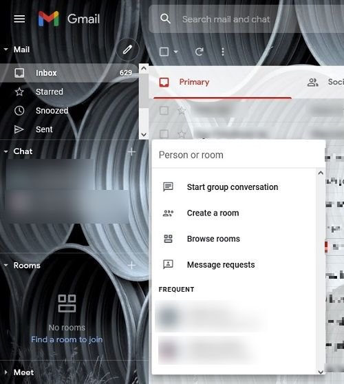 Как активировать Google Chat Gmail Desktop Новые параметры чата