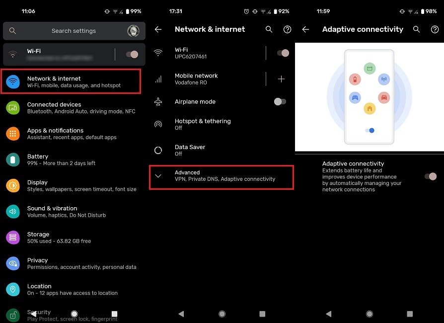 Как настроить адаптивную зарядку Pixel Adaptive Connectivity