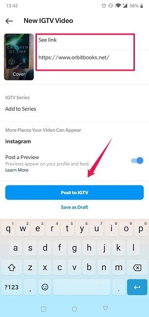 Как добавить ссылку в историю Instagram Добавить заголовок ссылки