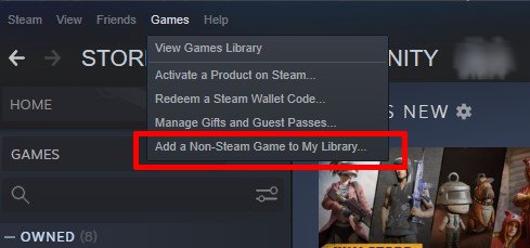 Как добавить игры, не относящиеся к Steam, в меню игр библиотеки Steam