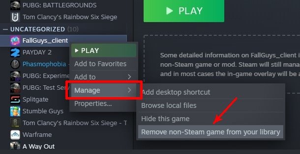 Как добавить игры не из Steam в библиотеку Steam Удалить