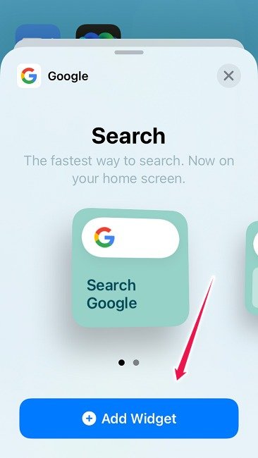 Как изменить фон Google в iOS, добавить виджет