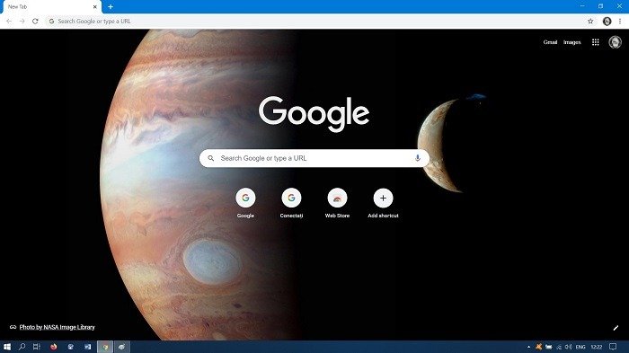 Как изменить фоновые результаты поиска Google Chrome Desktop