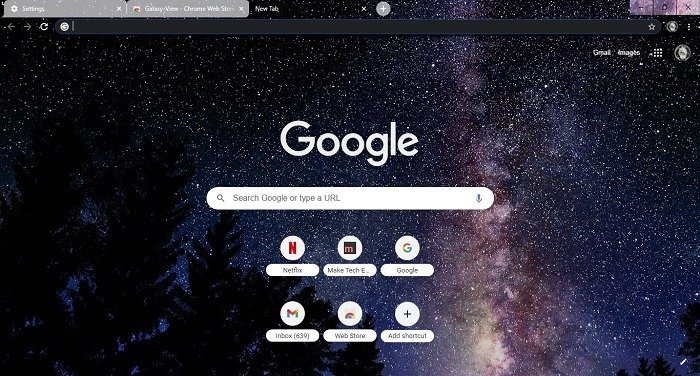 Как изменить результат фоновой темы поиска Google Chrome
