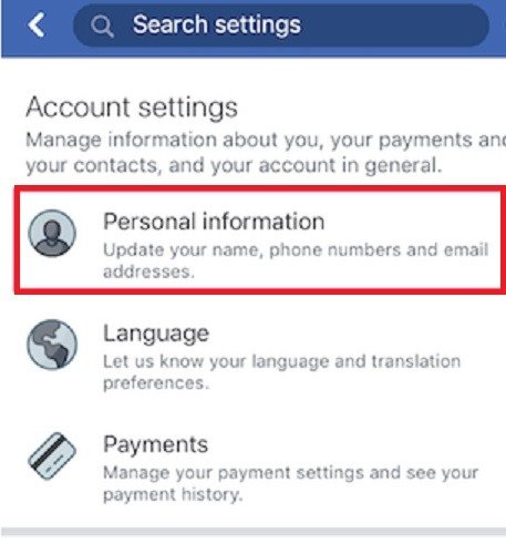 Как изменить свое имя в приложении Facebook Personal