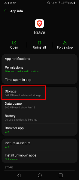 Как полностью удалить и удалить приложения на Android Brave 1