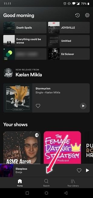 Как создать кнопку поиска плейлиста Spotify Blend