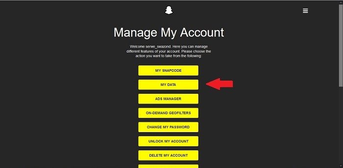Как удалить мои данные Snapchat