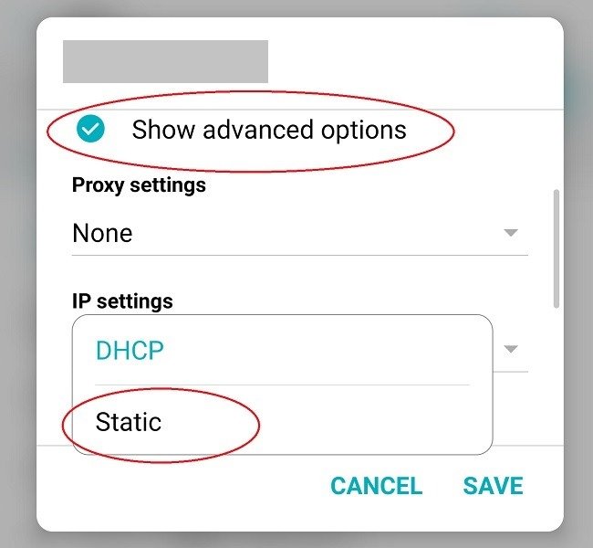 Как исправить ошибку назначения IP-адреса на Android Ip Static