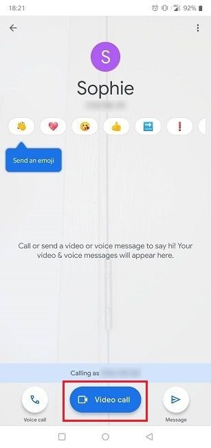 Как использовать общий доступ к экрану Google Duo Контактный видеозвонок
