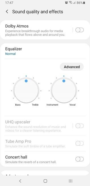 Как улучшить звук Android Samsung Galaxy S9 Настройки звука