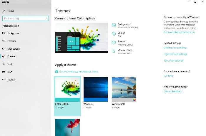 как установить-windows-10-themes-color-splash