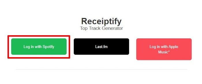 Как сделать Receiptify Spotify Receipt Desktop для входа в систему с помощью Spotify