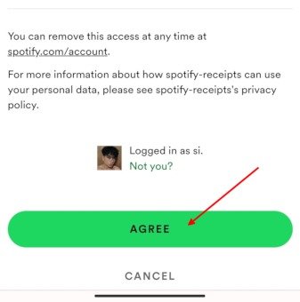 Как сделать разрешение запроса телефона Receiptify Spotify Receipt