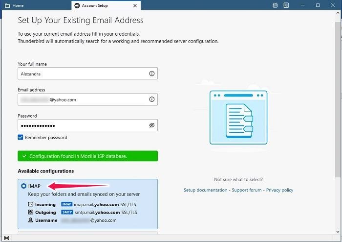 Как читать Yahoo Mail в любом почтовом приложении. Конфигурация выбора Thunderbird