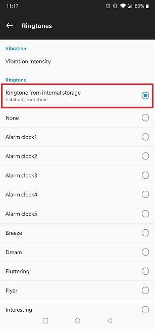 Как включить пользовательский рингтон приложения Spotify Alarm Native Clock