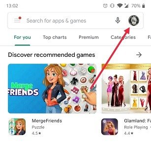 Как сменить учетную запись Google Android Play Store Сменить профиль учетной записи