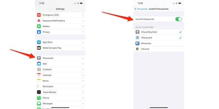 Как использовать автозаполнение паролей iPhone