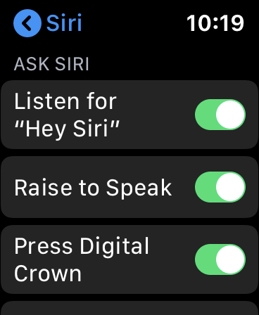 Как использовать настройки Siri Apple Watch