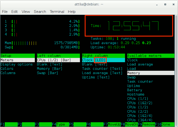 htop-led-часы