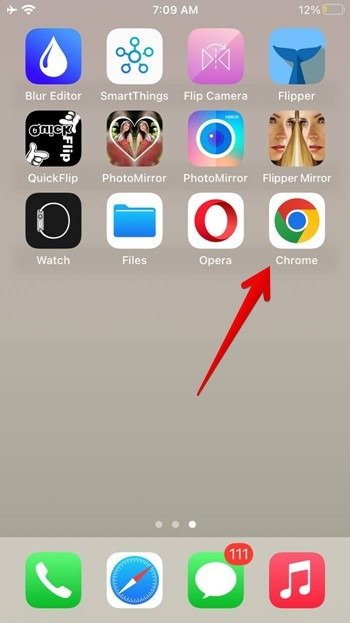 Iphone Chrome Открыть