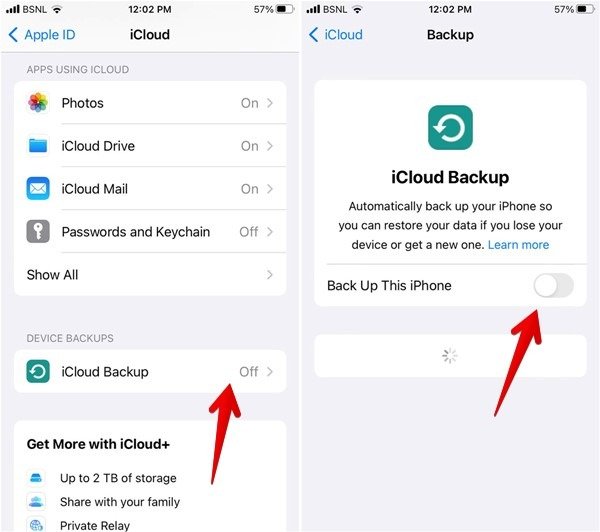 Включить резервное копирование Iphone Icloud