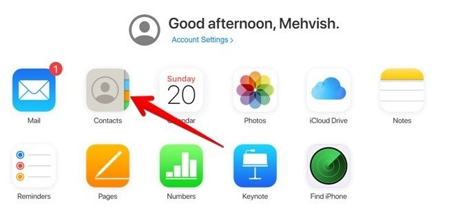 Iphone Icloud Веб-контакты