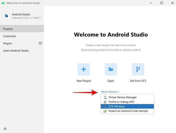 Установите Android Sdk Studio Параметры Windows Sdk Manager