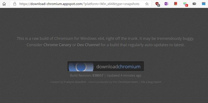 Установить Chromium Windows 10 Скачать