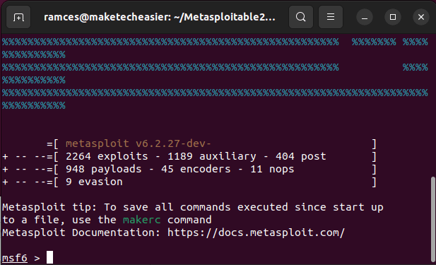 Установите Metasploit Linux 22. Перезагрузите Metasploit.